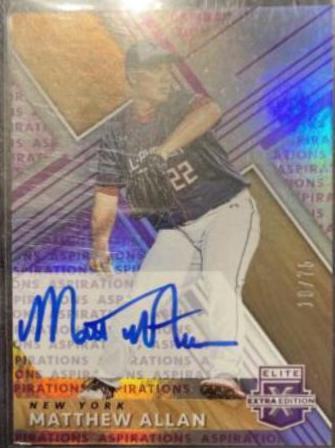 Matthew Allan [Autograph Aspirations Purple] #81