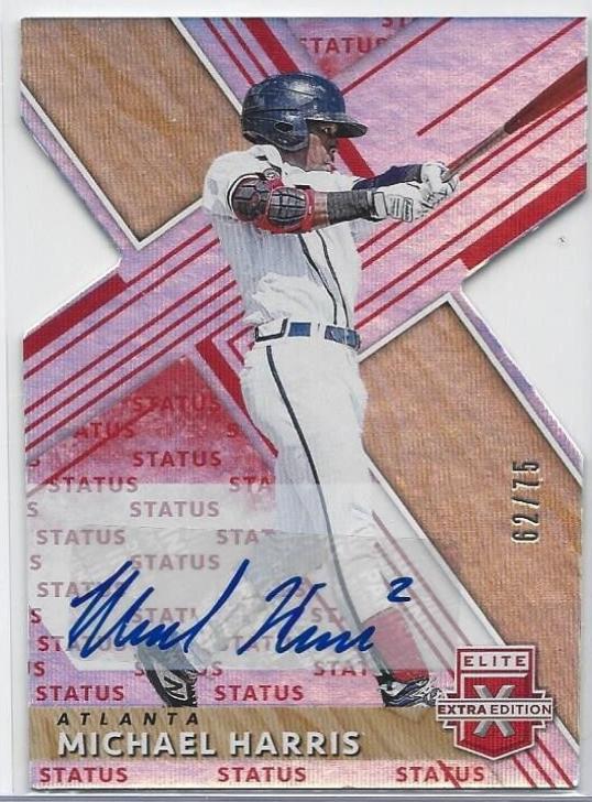 Michael Harris [Autograph Status Die Cut Emerald] #154