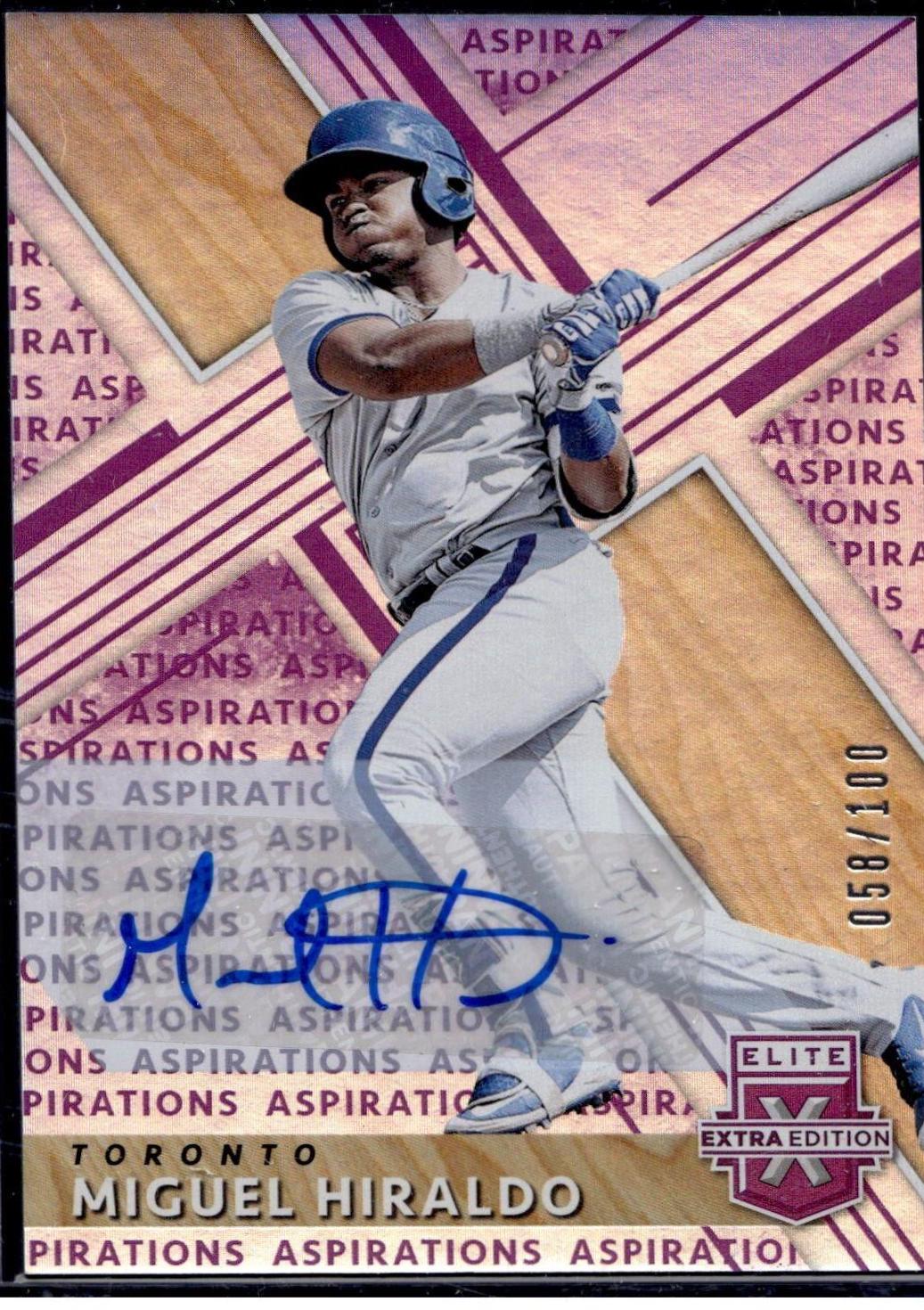 Miguel Hiraldo [Autograph Aspirations Purple] #117