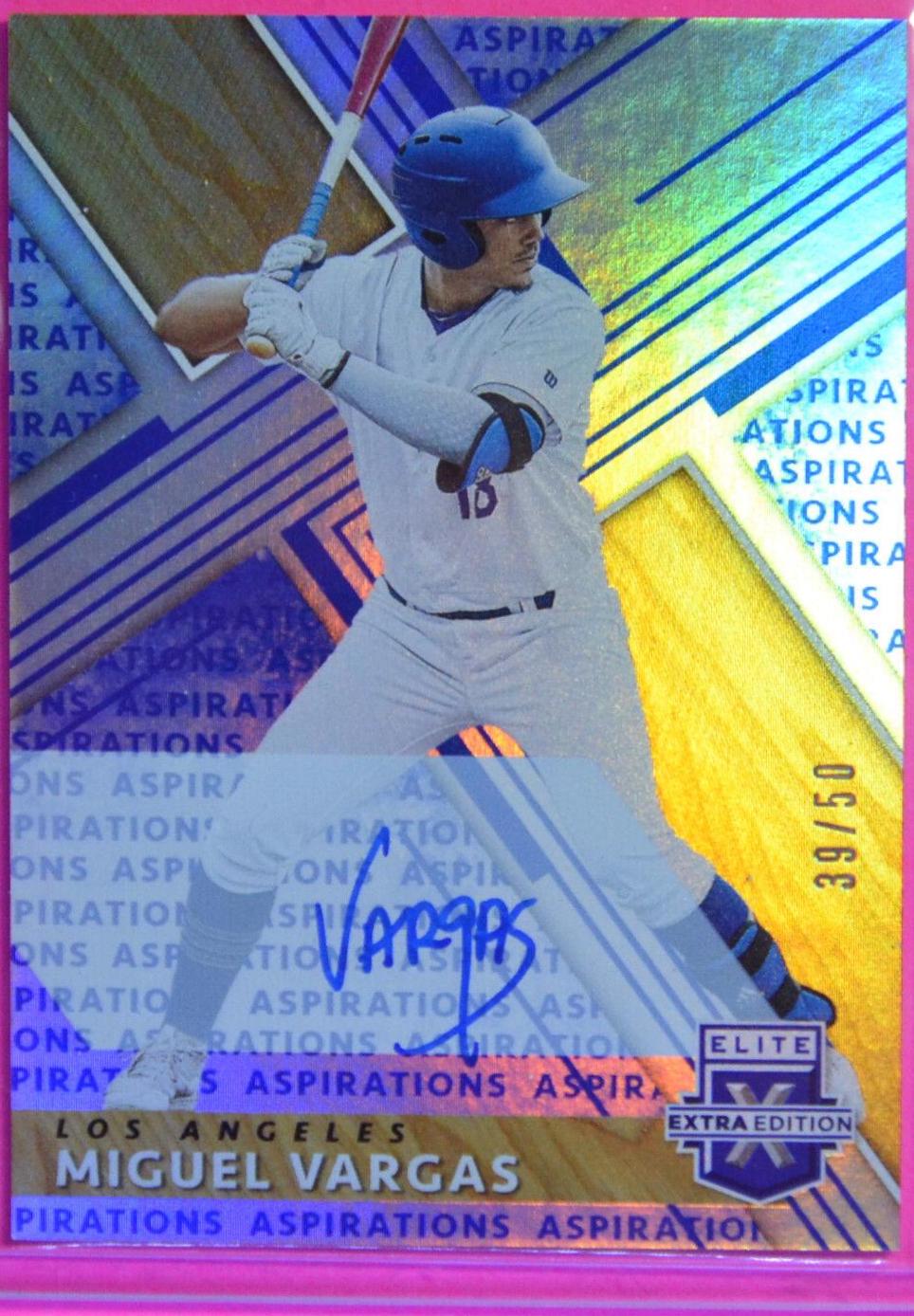 Miguel Vargas [Autograph Aspirations Blue] #93