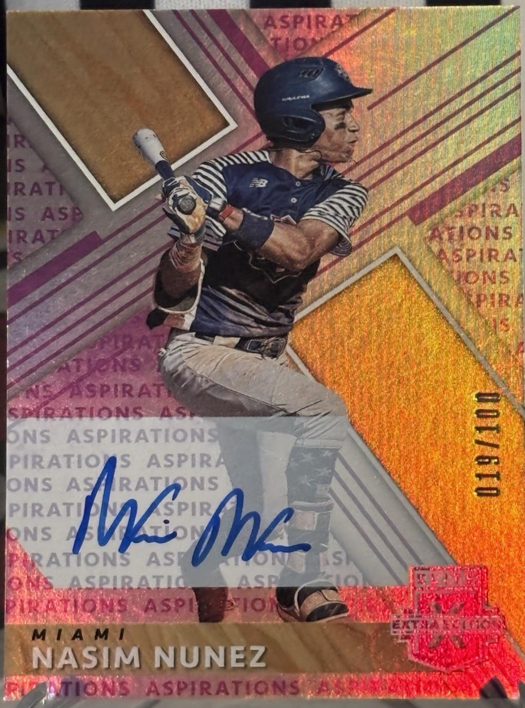 Nasim Nunez [Autograph Aspirations Purple] #46
