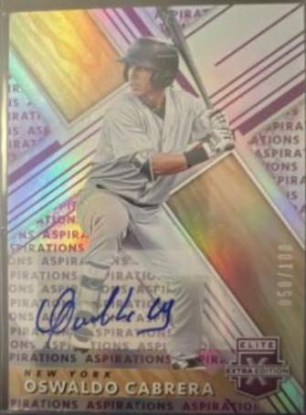 Oswaldo Cabrera [Autograph Aspirations Purple] #138