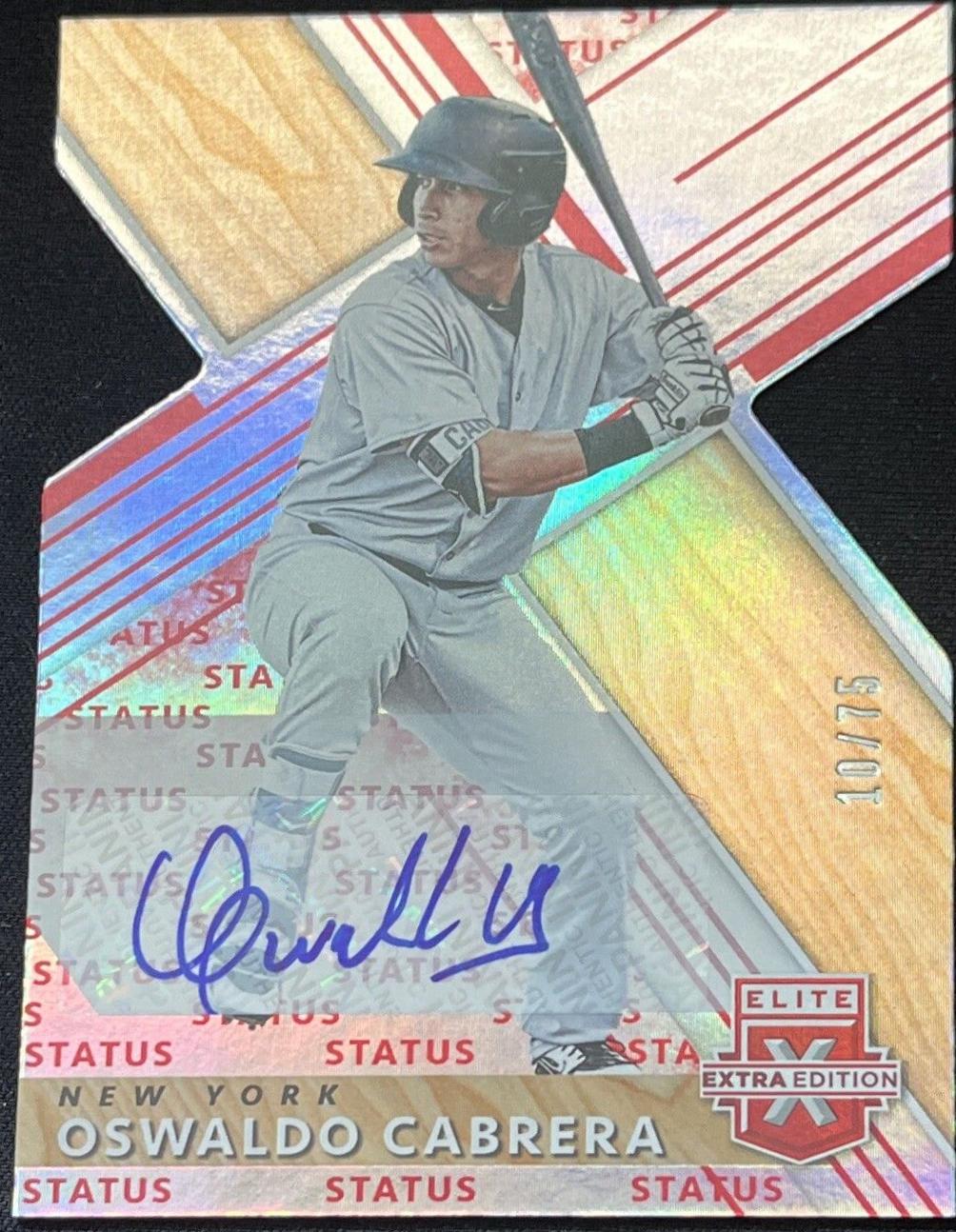 Oswaldo Cabrera [Autograph Status Die Cut Emerald] #138