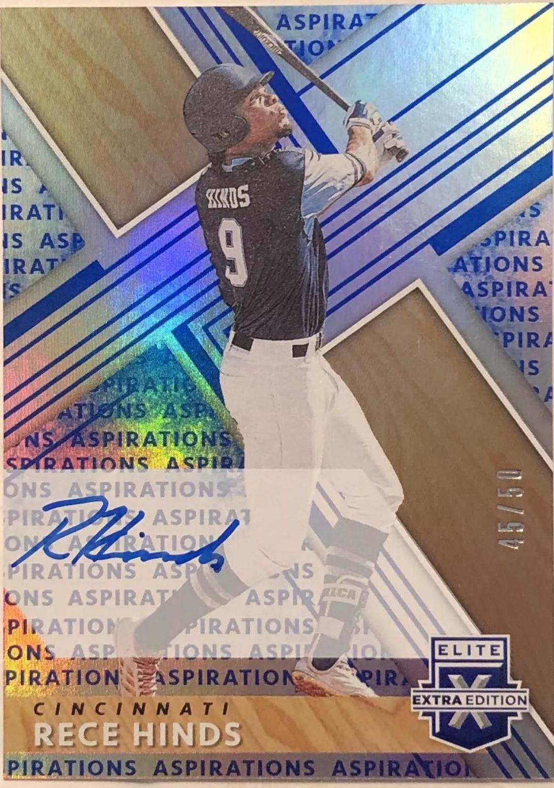 Rece Hinds [Autograph Aspirations Blue] #49