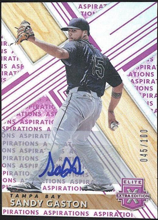 Sandy Gaston [Autograph Aspirations Purple] #161