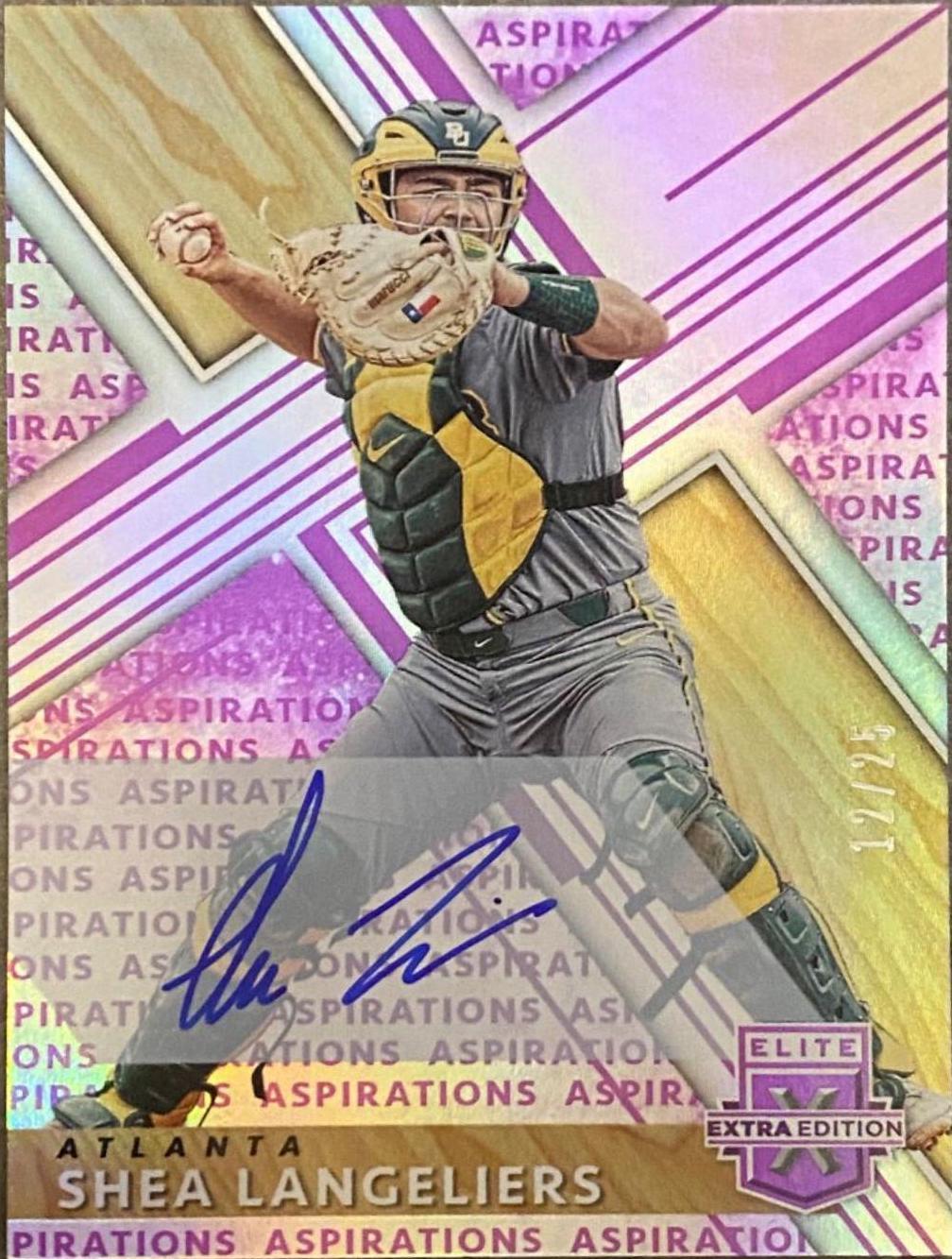 Shea Langeliers [Autograph Aspirations Purple] #9