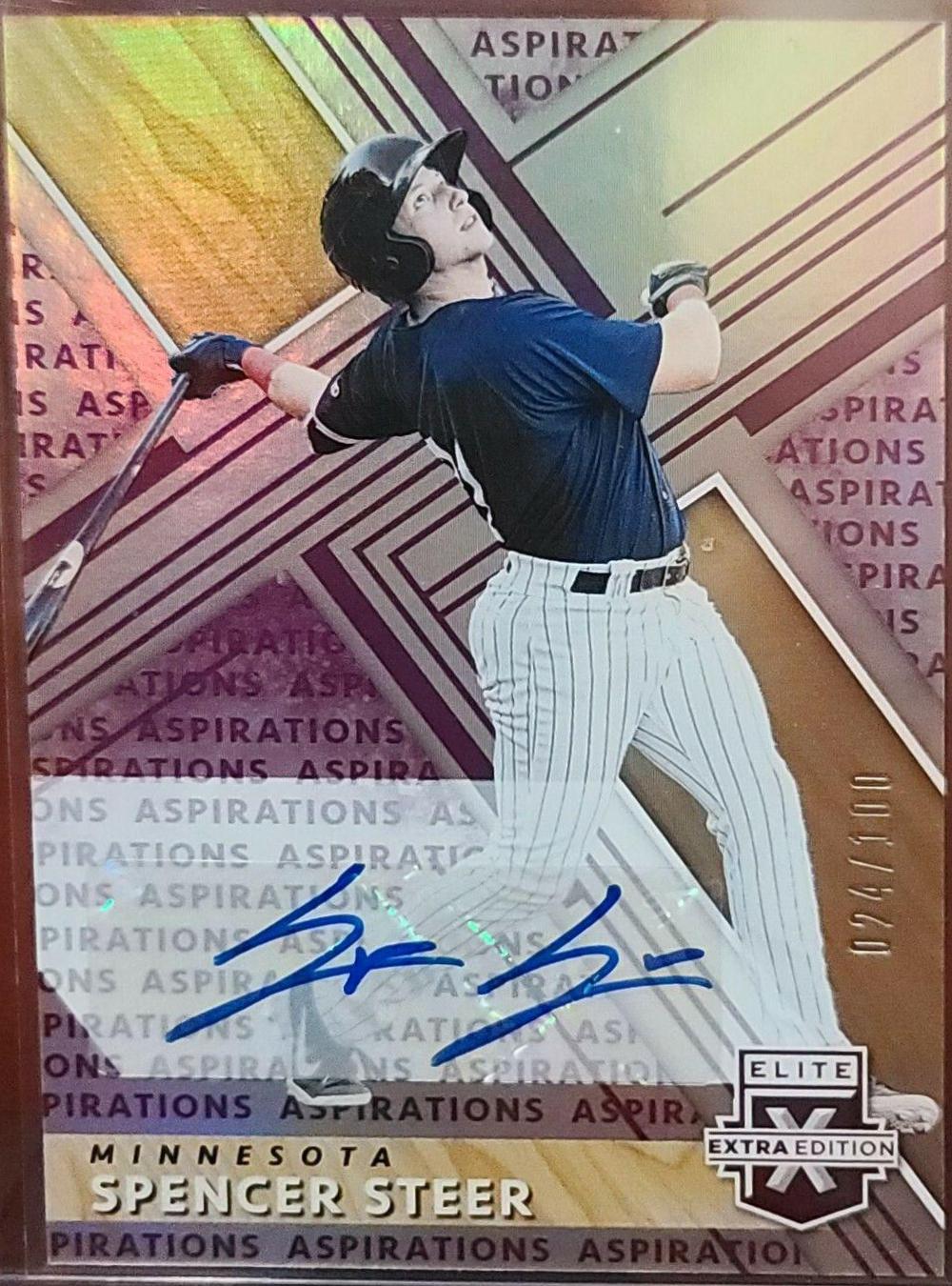 Spencer Steer [Autograph Aspirations Purple] #149