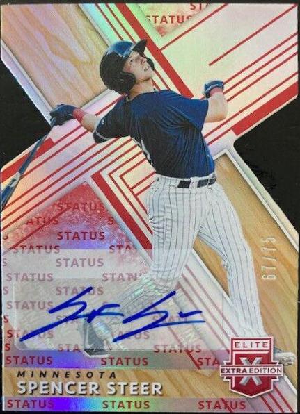 Spencer Steer [Autograph Status Die Cut Emerald] #149