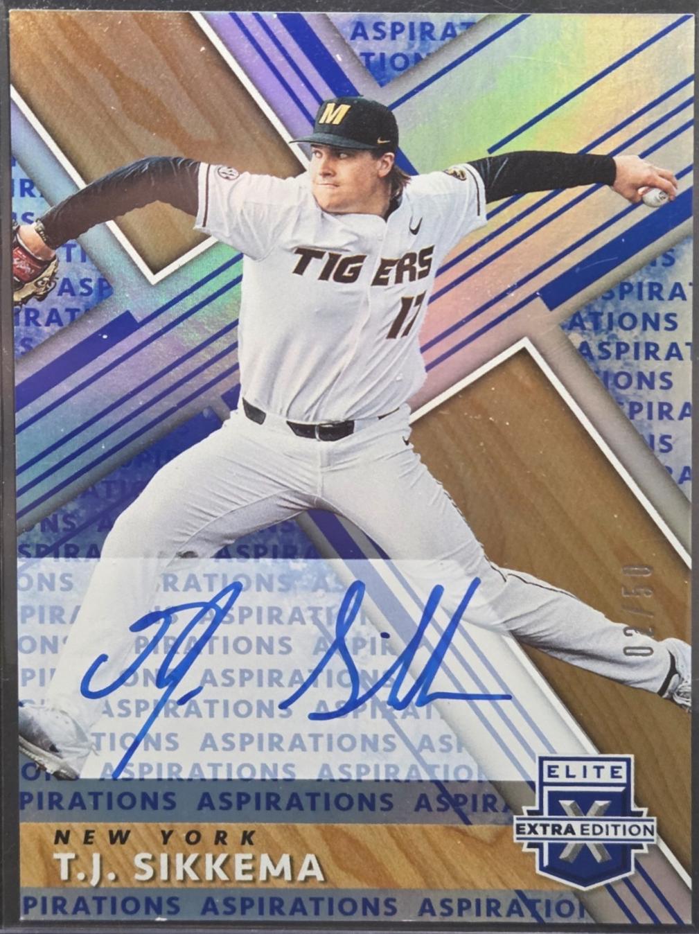T.J. Sikkema [Autograph Aspirations Blue] #38