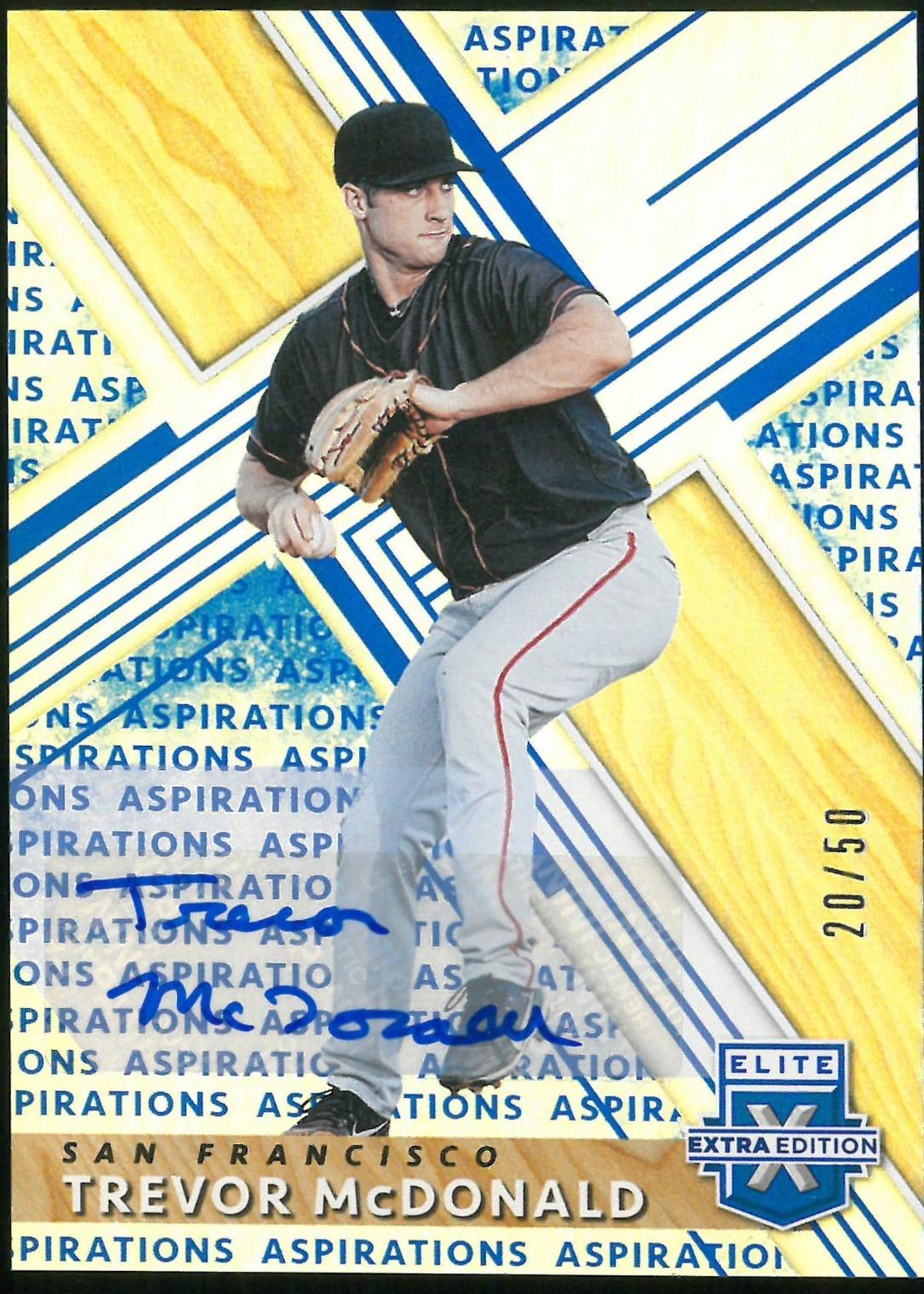 Trevor McDonald [Autograph Aspirations Blue] #176