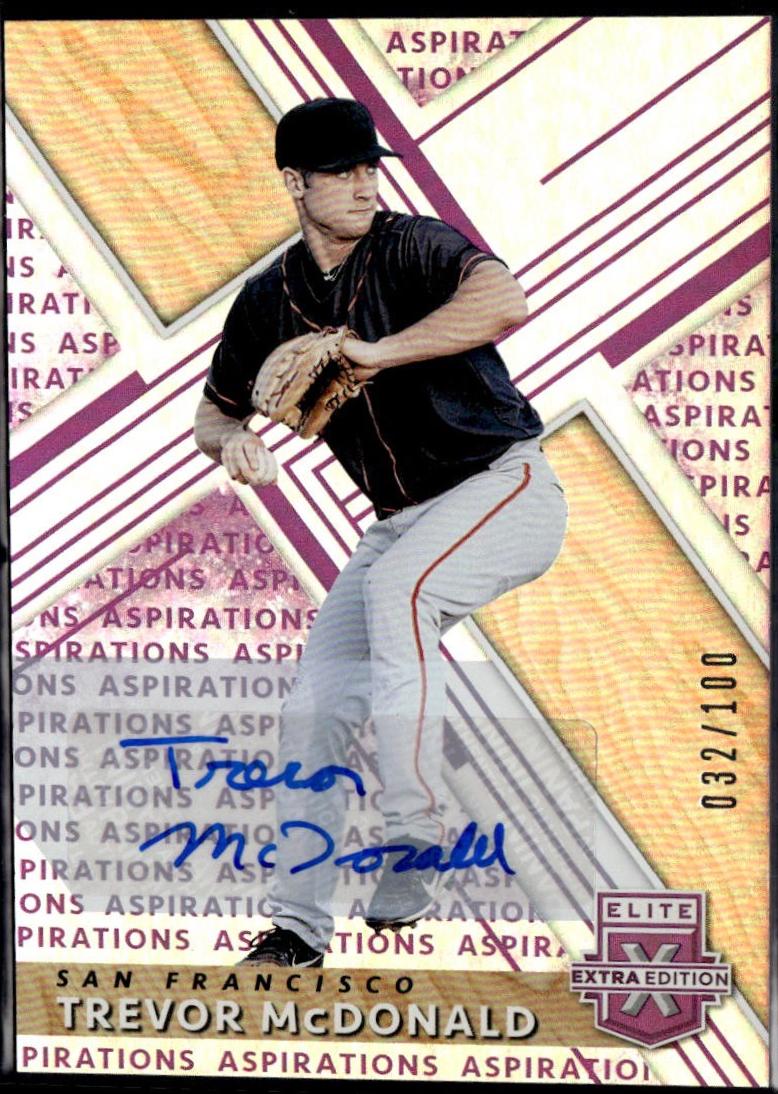Trevor McDonald [Autograph Aspirations Purple] #176