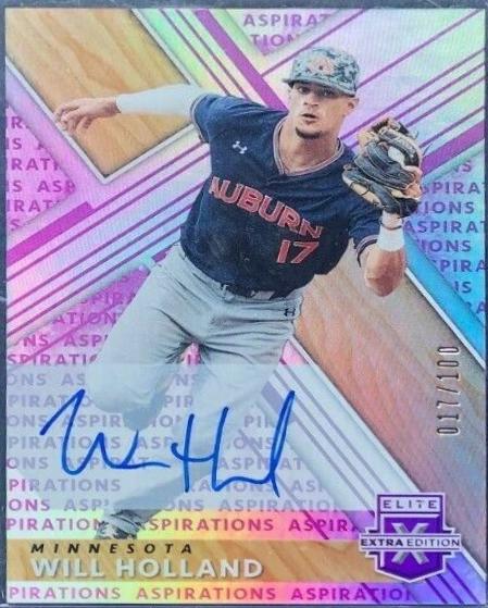 Will Holland [Autograph Aspirations Purple] #55
