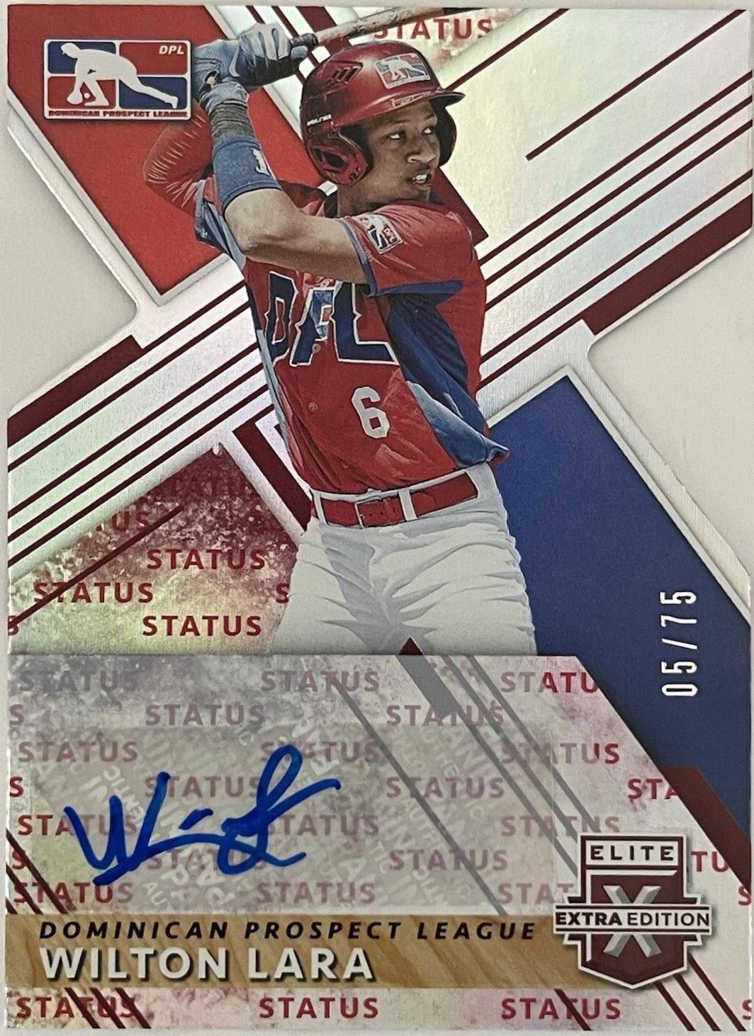 Wilton Lara [Autograph Status Die Cut Emerald] #187