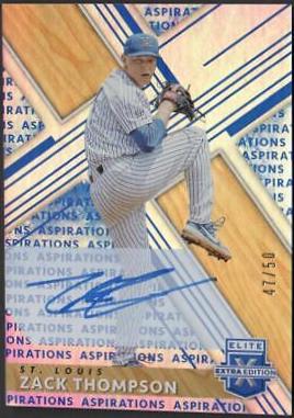 Zack Thompson [Autograph Aspirations Blue] #19