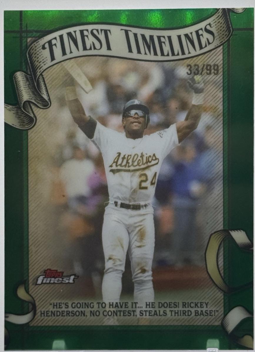 Rickey Henderson [Green] #FT-24