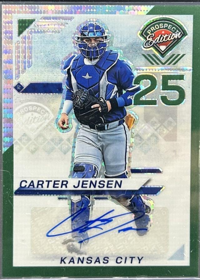 Carter Jensen [Green Pulsar Holo Ticket Signature] #154