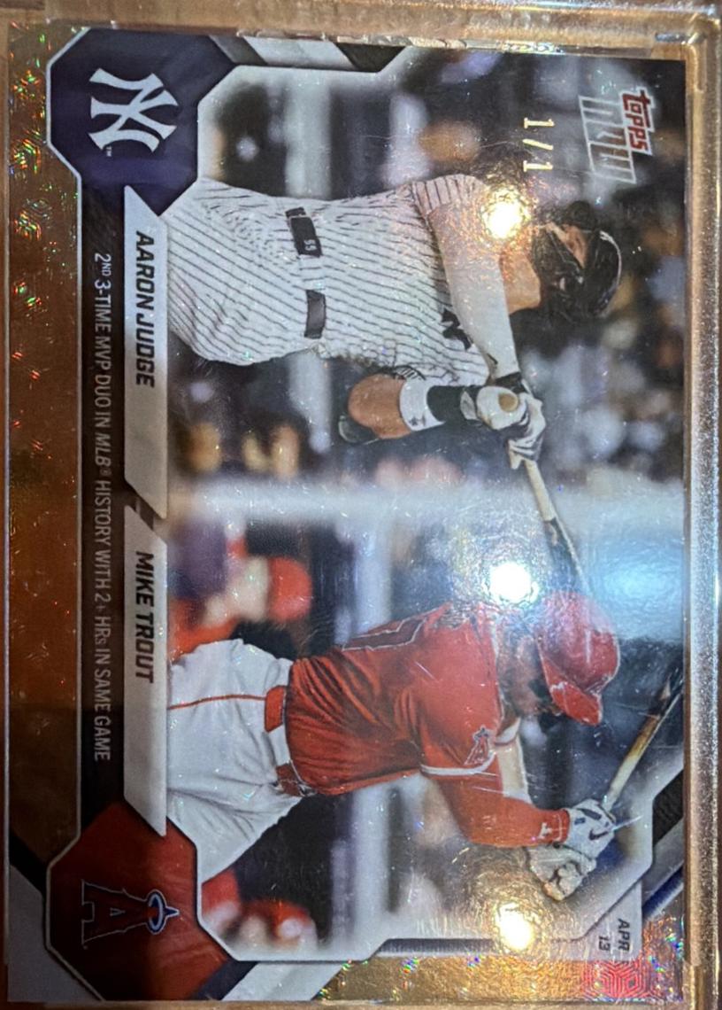 Aaron Judge / Mike Trout [Foilfractor] #80