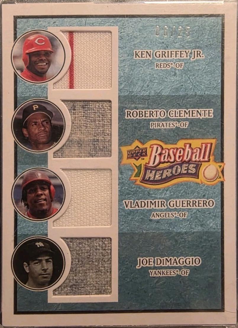 Clemente, DiMaggio, Griffey Jr. , Guerrero [Jersey Emerald] #199