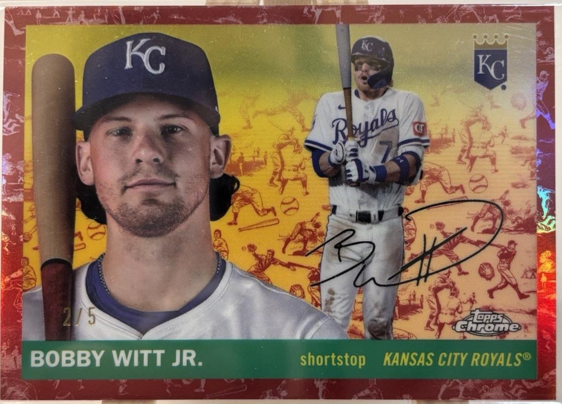 Bobby Witt Jr. [Toile Cream Red Refractor] #41