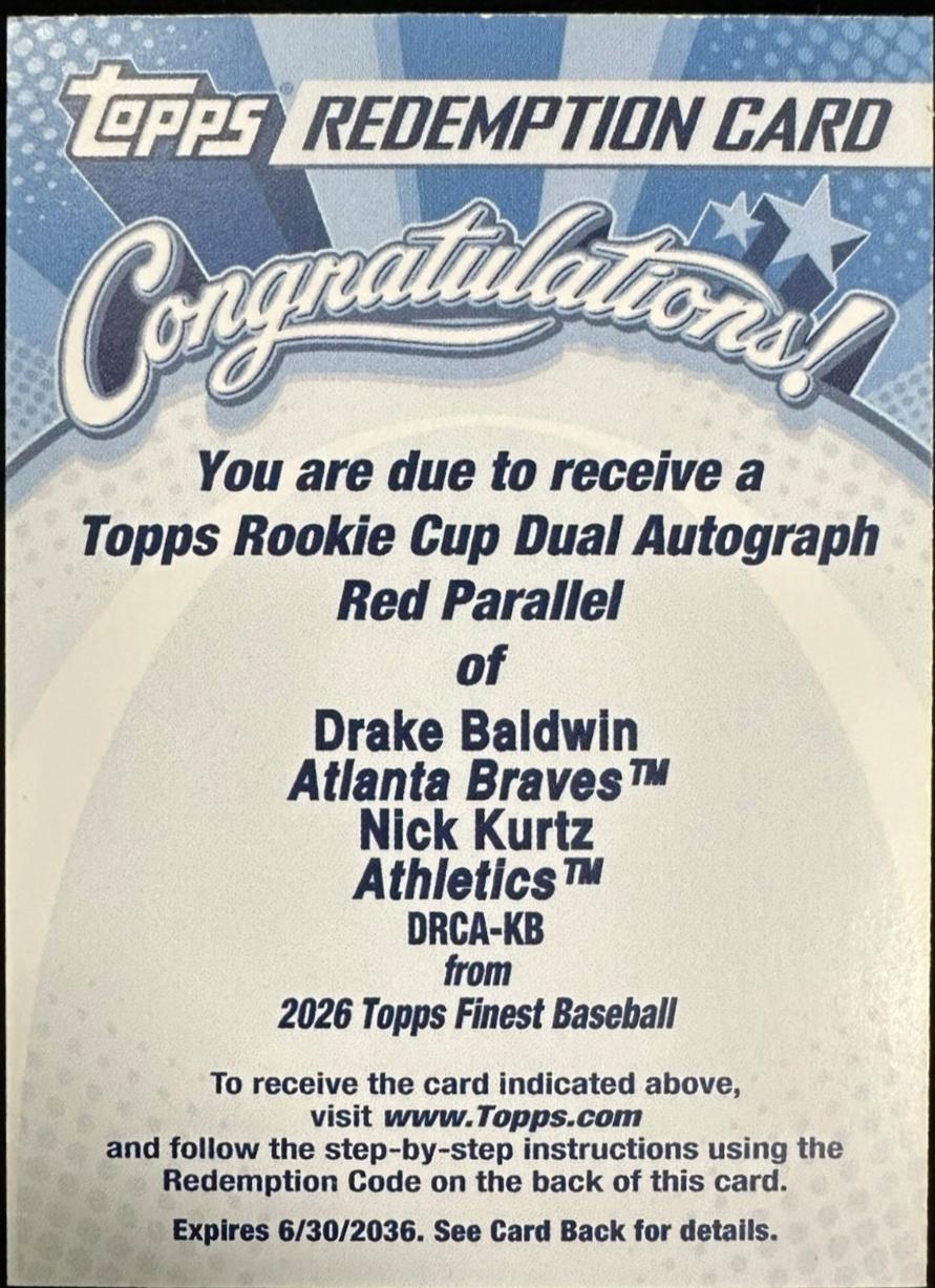 Nick Kurtz / Drake Baldwin [Red] #DRCA-KB