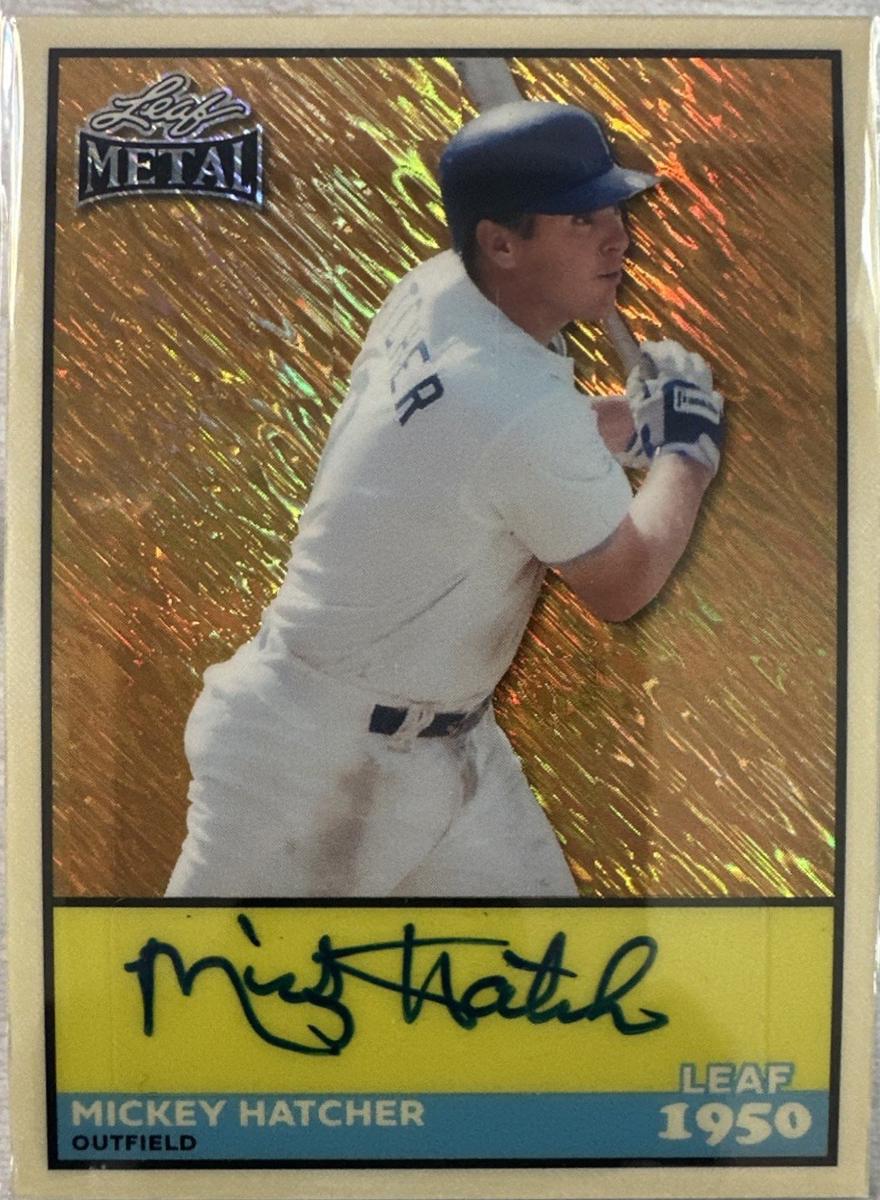 Mickey Hatcher [Super Prismatic Gold] #50A-MH1