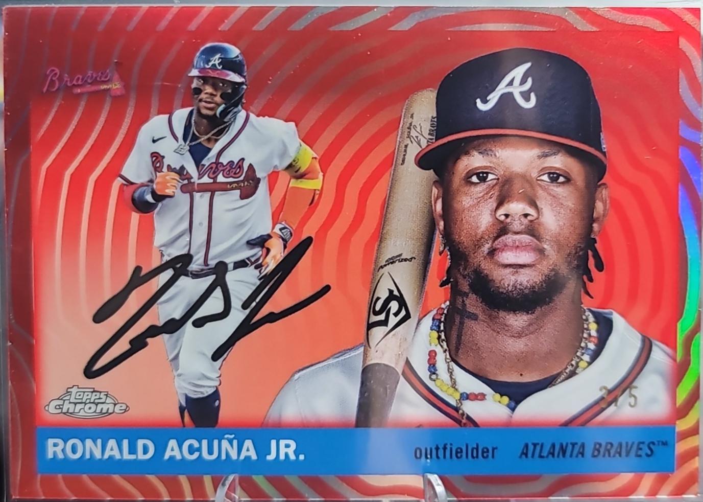 Ronald Acuna Jr. [Red Vibrations Refractor] #5
