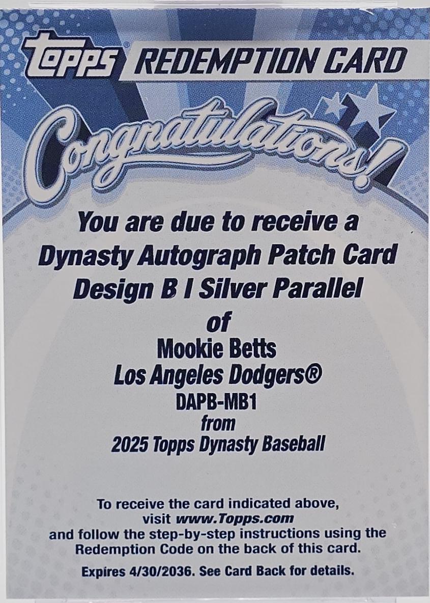 Mookie Betts [Silver] #DAPB-MB1