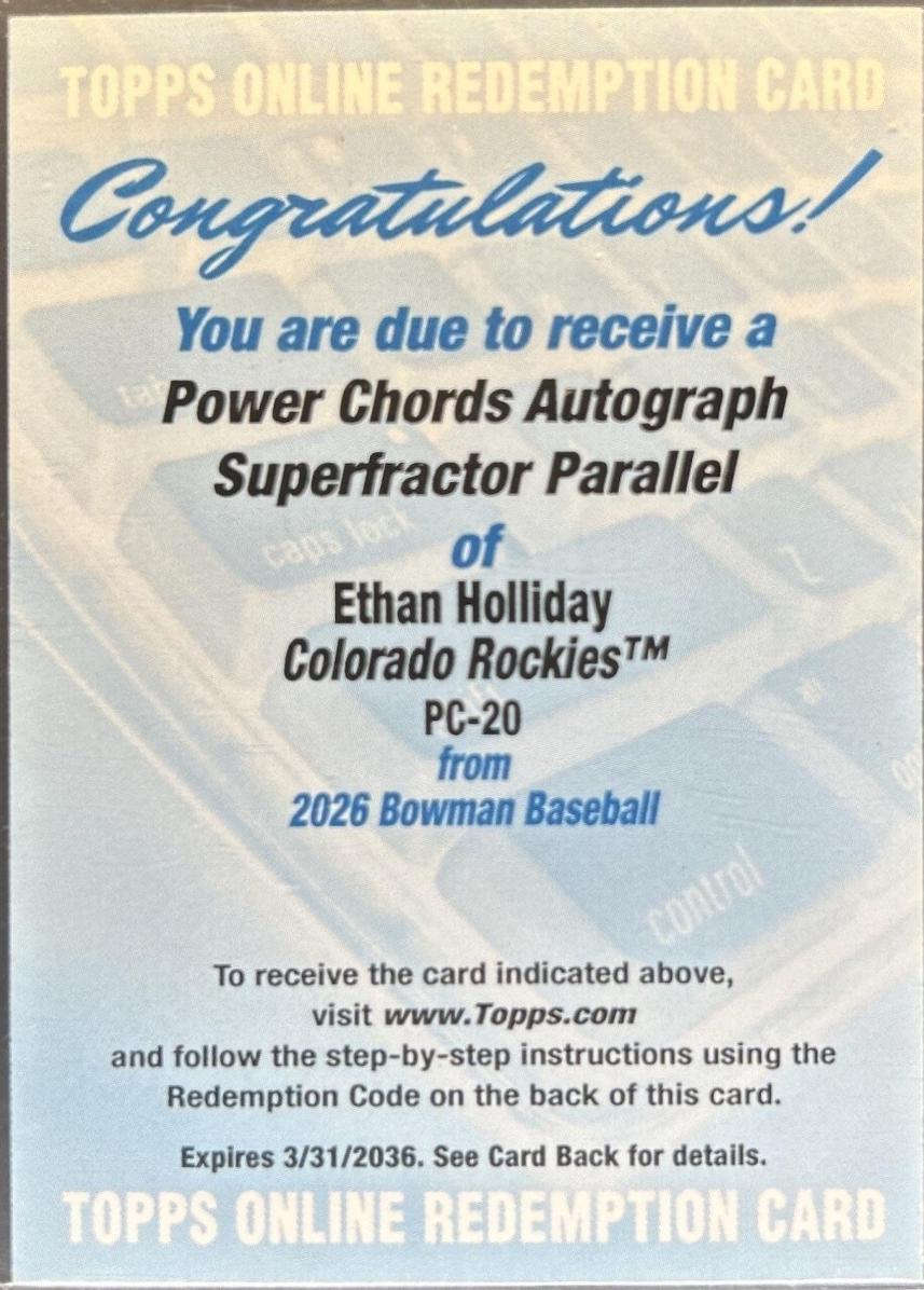 Ethan Holliday [Superfractor]