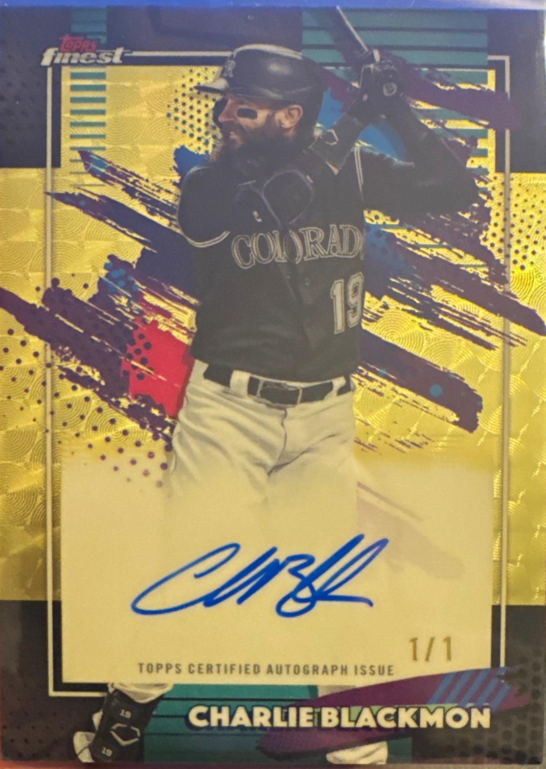 Charlie Blackmon [Superfractor] #FA-CBL