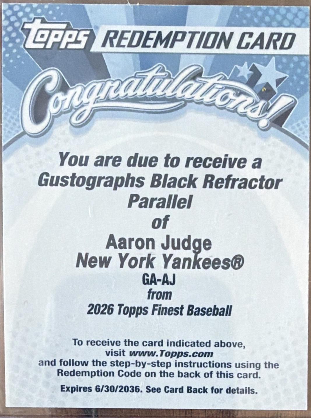 Aaron Judge [Black] #GA-AJ