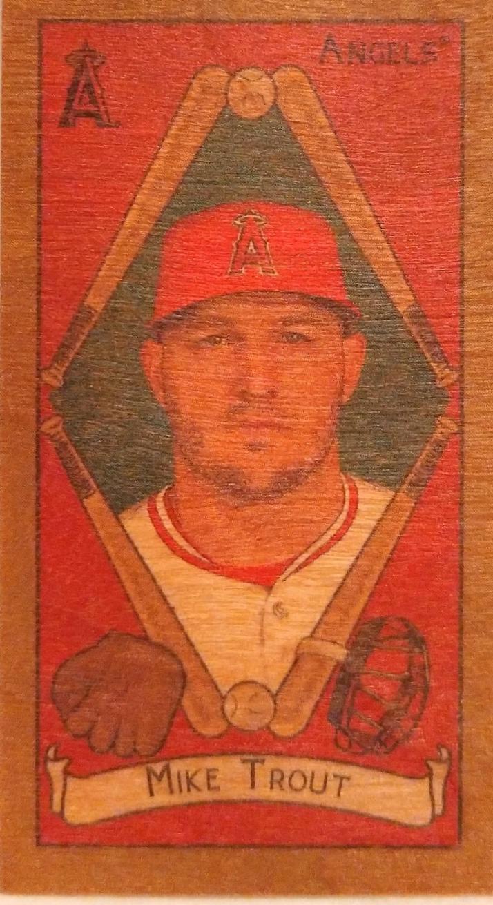 Mike Trout [Wood Stock]