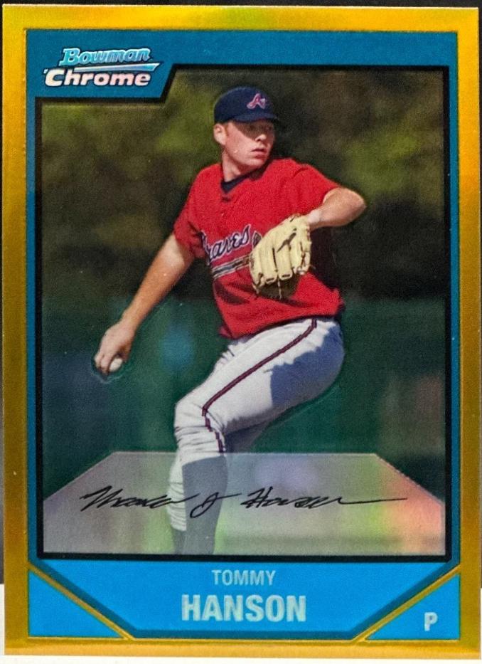 Tommy Hanson [Gold Refractor] #BC162