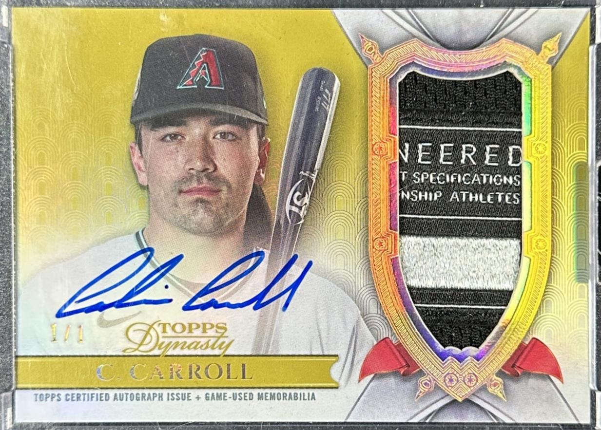 Corbin Carroll [Gold Autograph Patch] #DAP-CC8