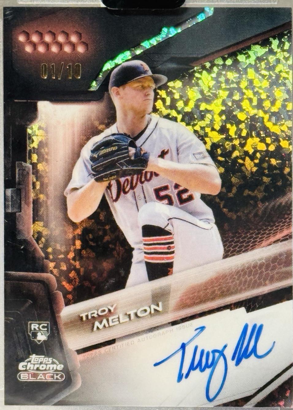 Troy Melton [Rose Gold Mini-Diamond Refractor] #CBA-TM