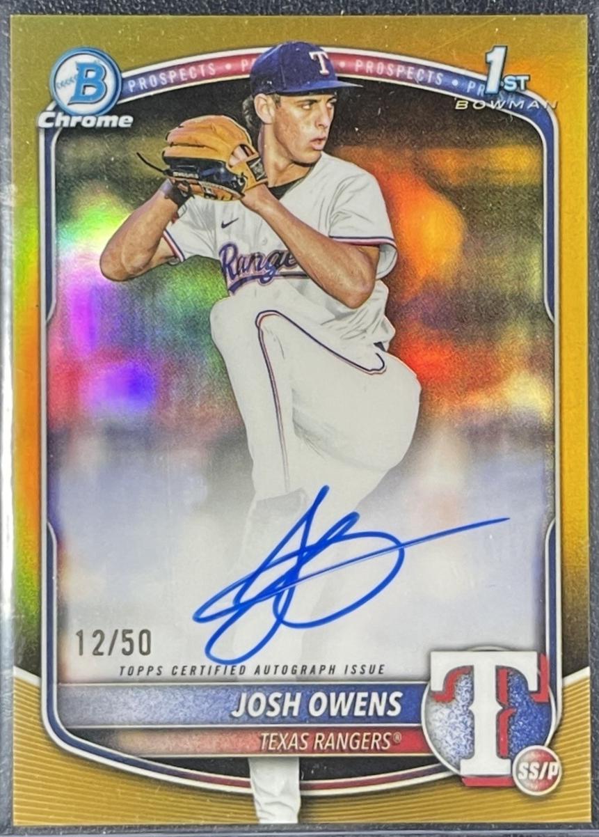 Josh Owens [Gold Refractor] #CPA-JO