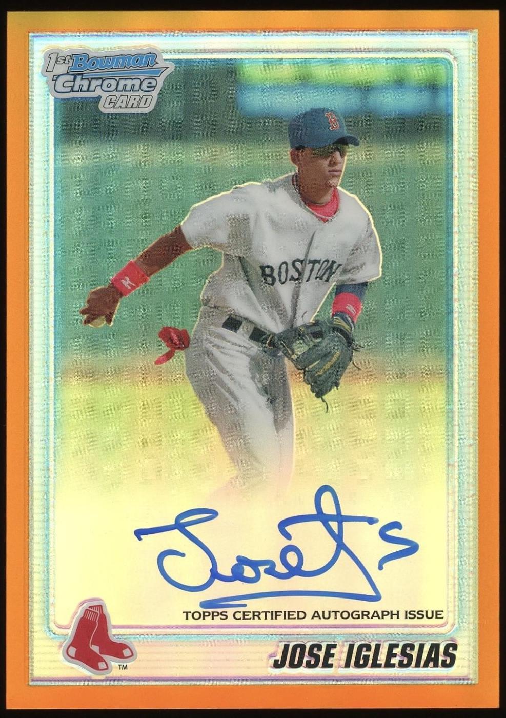 Jose Iglesias [Orange Refractor Autograph] #BCP108