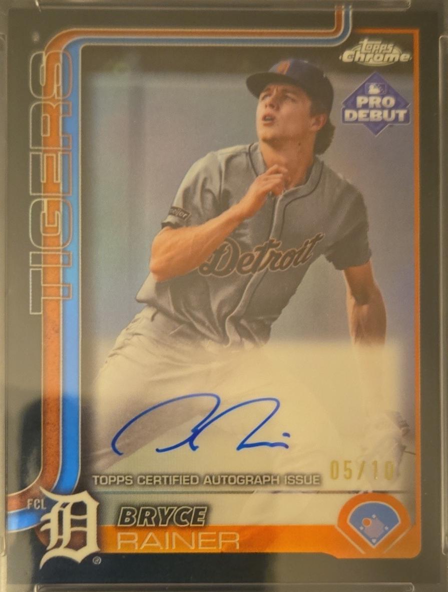 Bryce Rainer [Black Refractor Autograph] #PDC-122