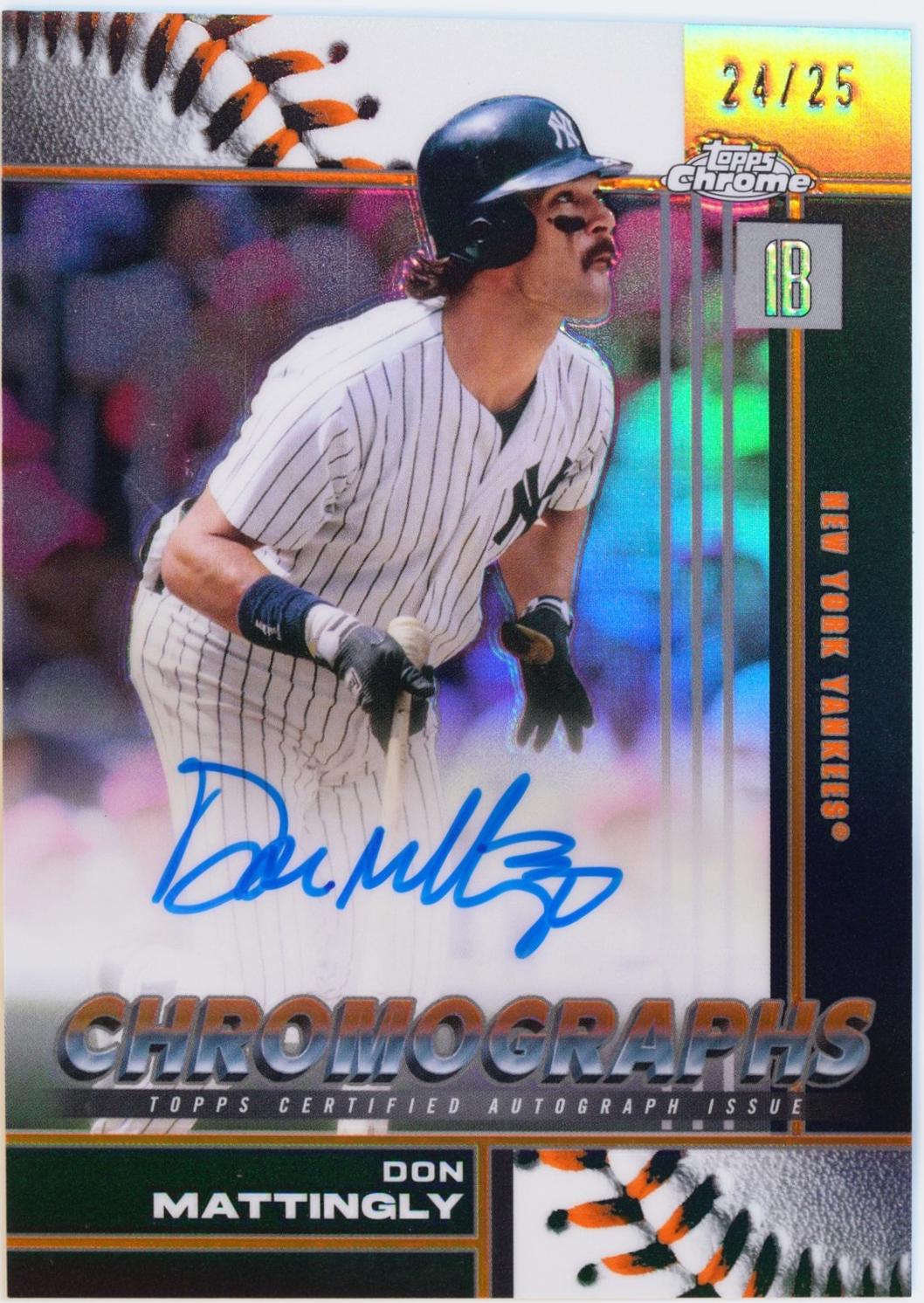 Don Mattingly [Orange Refractor] #CHR-DM