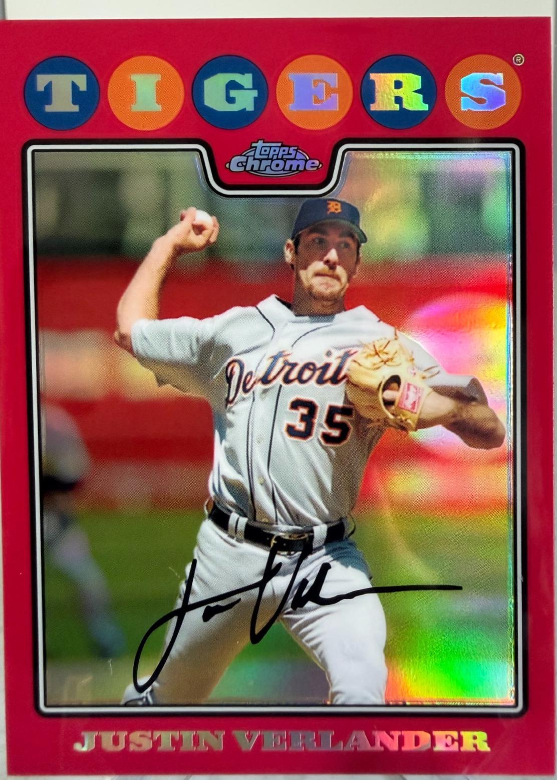 Justin Verlander [Red Refractor] #135