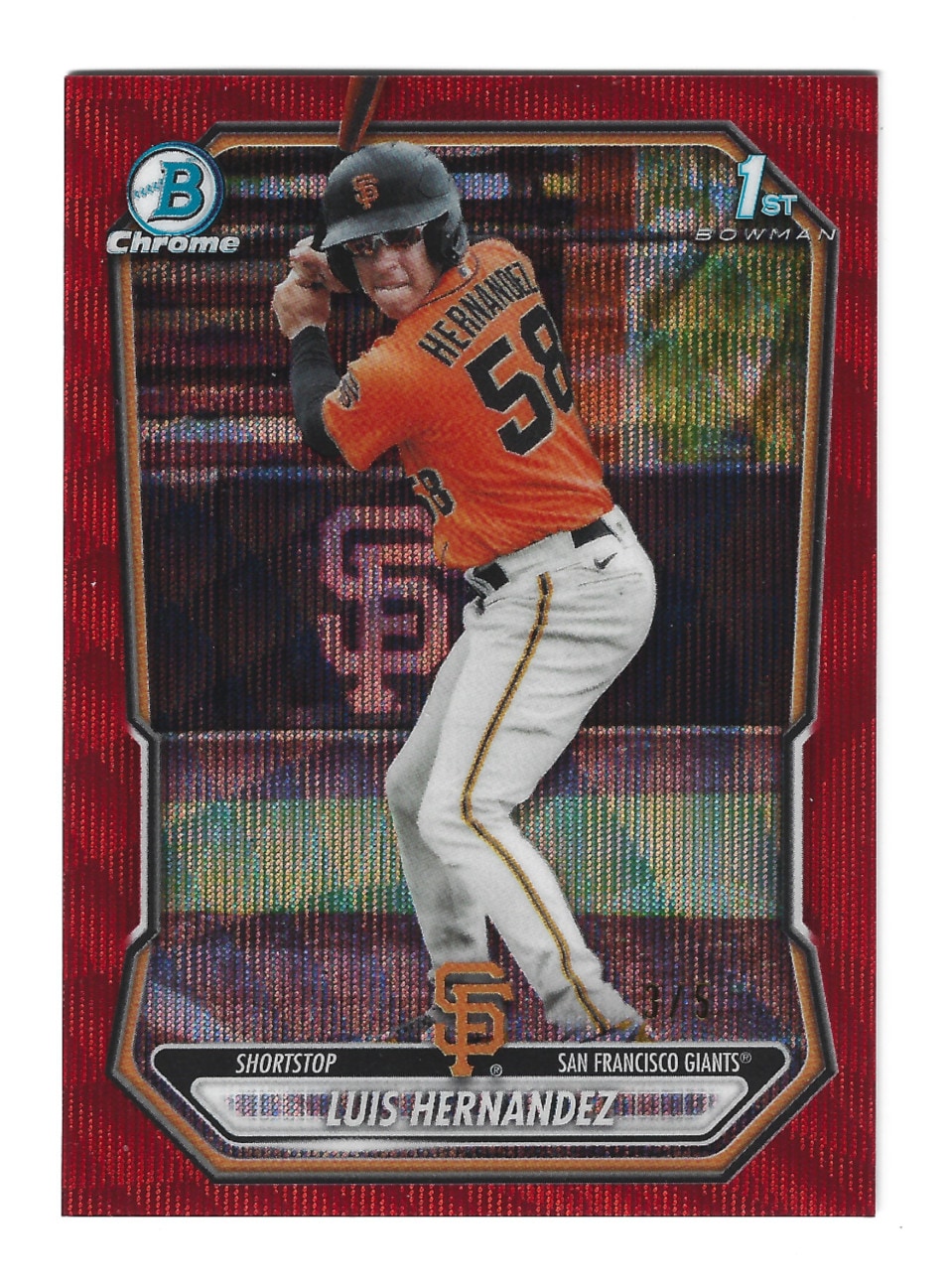 Luis Hernandez [Red Wave Refractor] #BCP-200