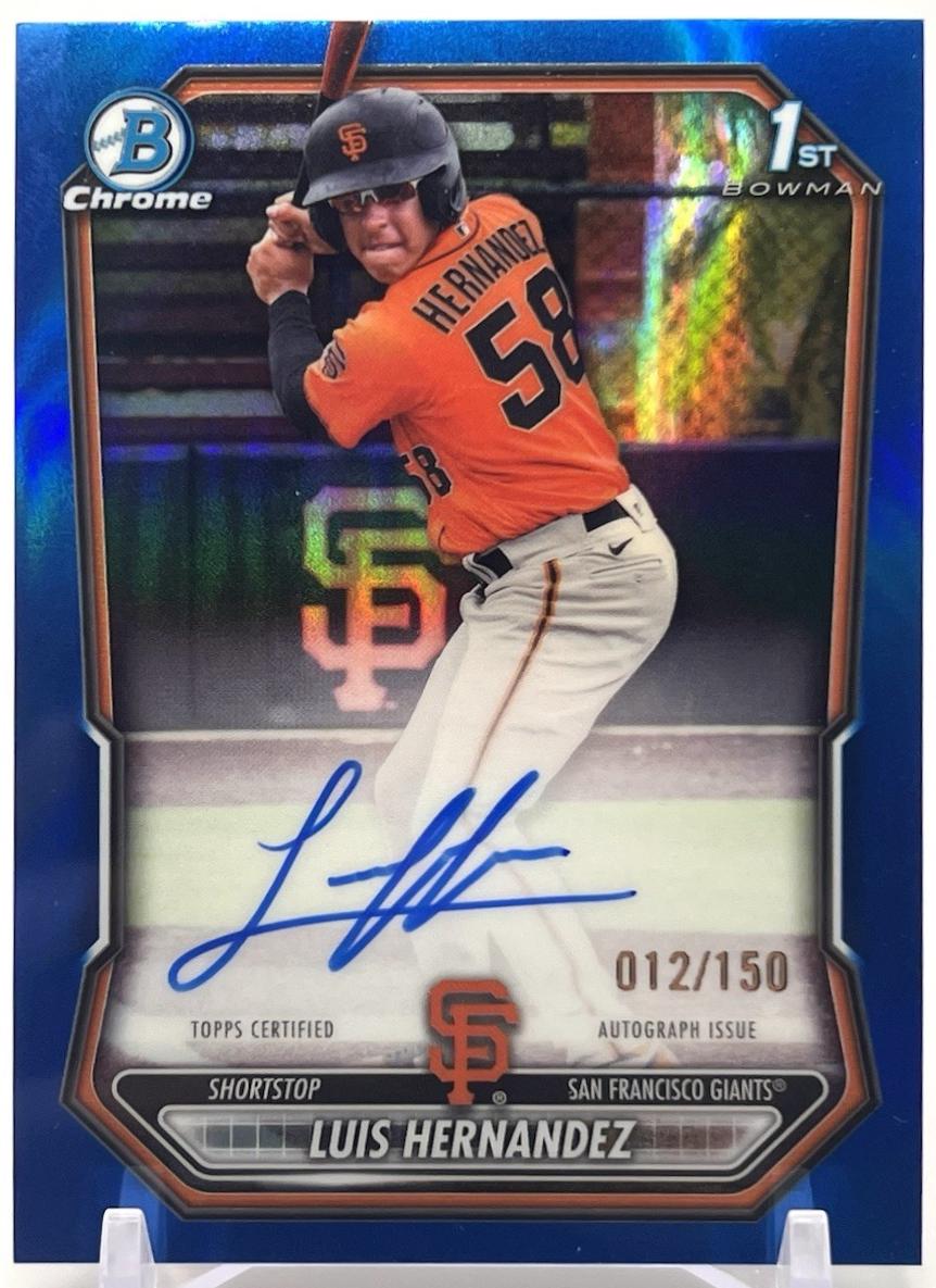 Luis Hernandez [Blue Refractor] #CPA-LH