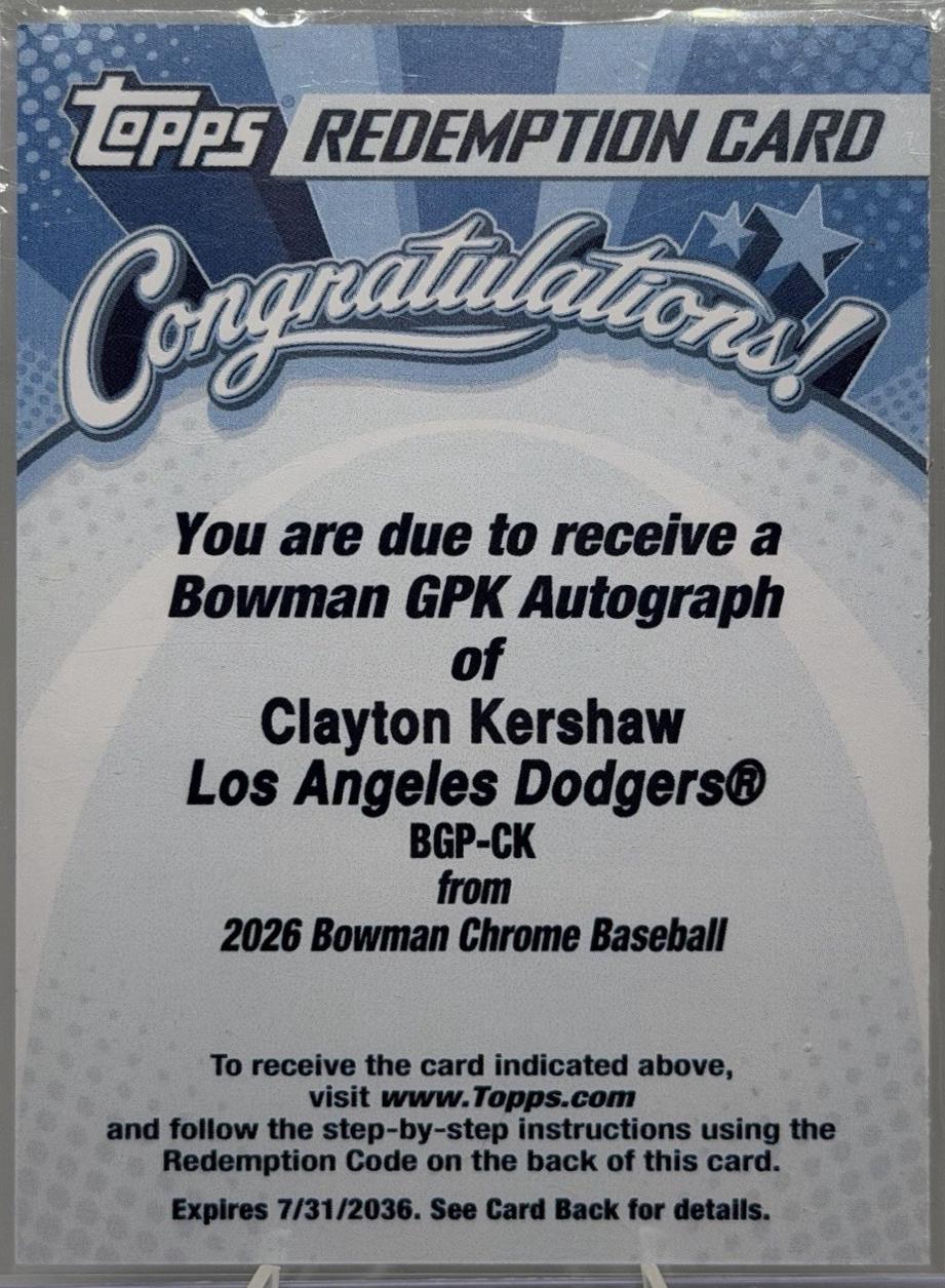 Clayton Kershaw [Black] #BGP-CK