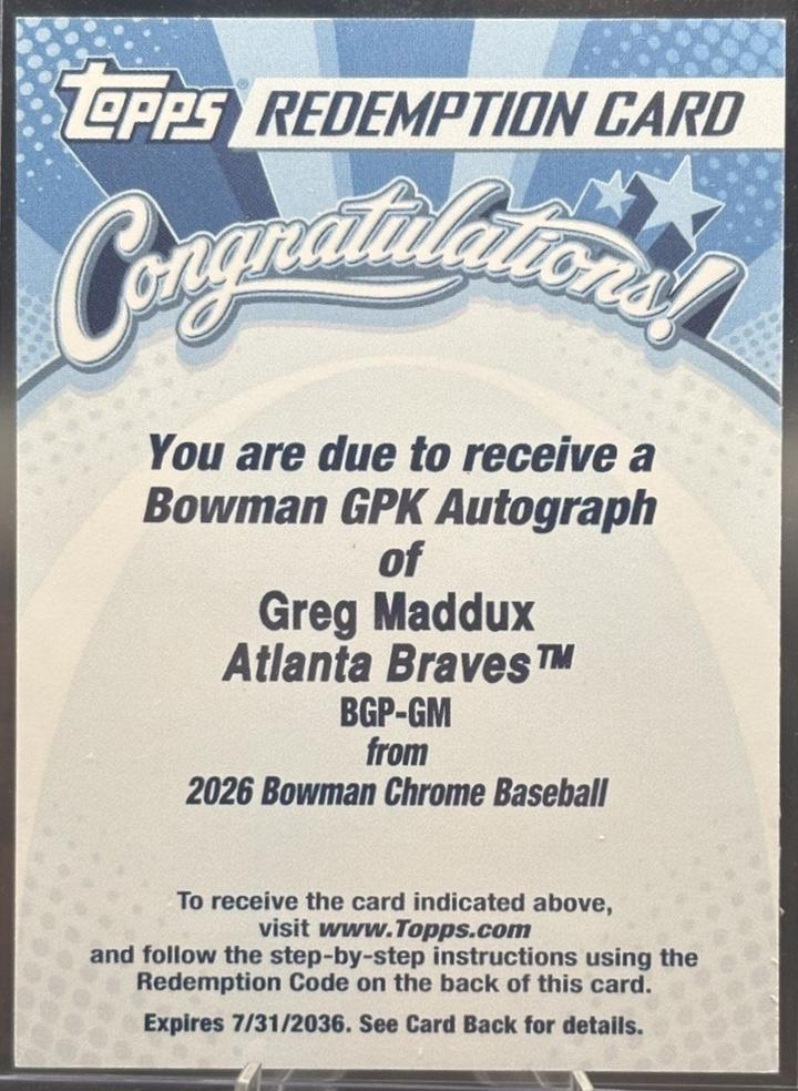 Greg Maddux #BGP-GM