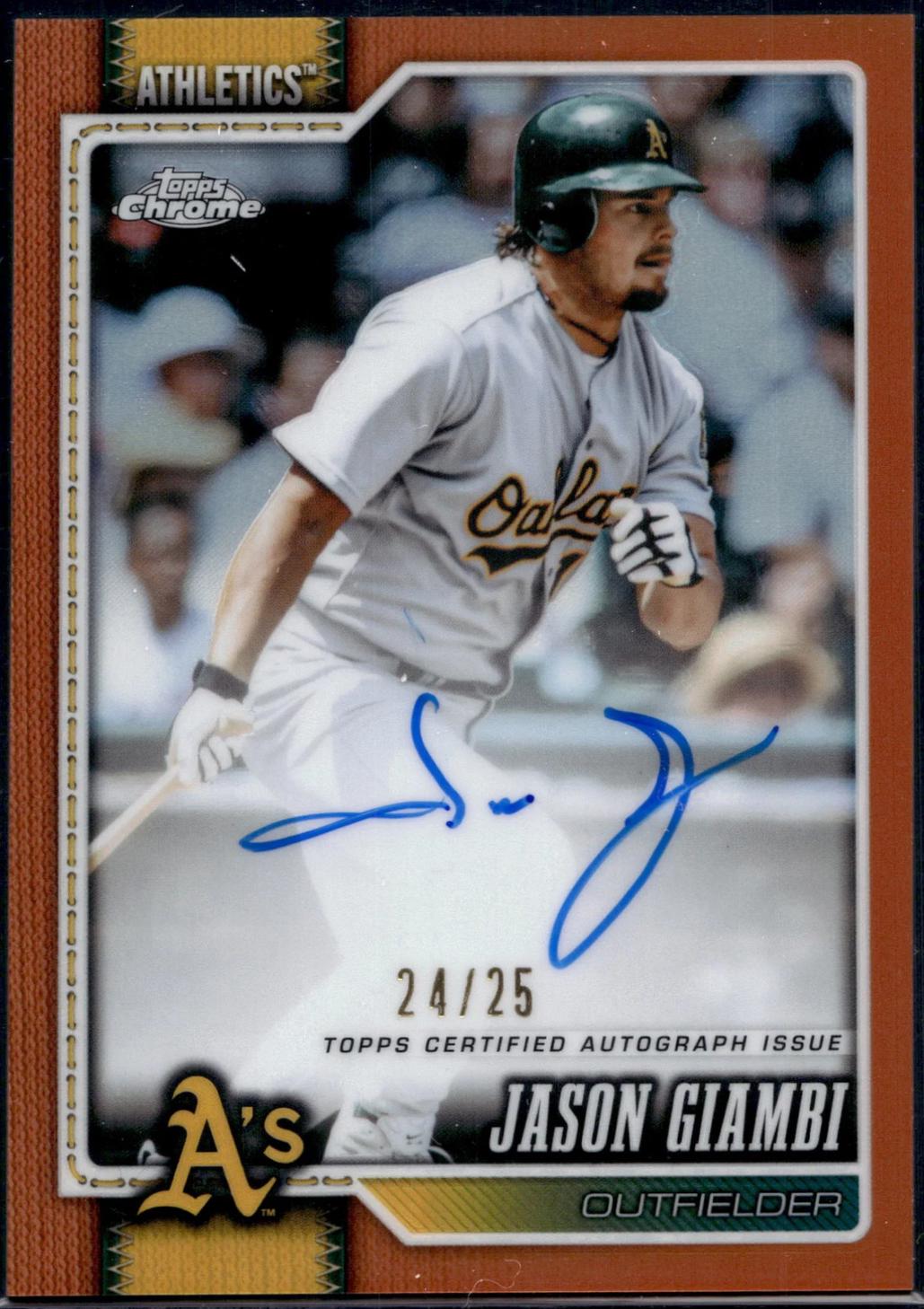 Jason Giambi [Orange] #CLA-JGI