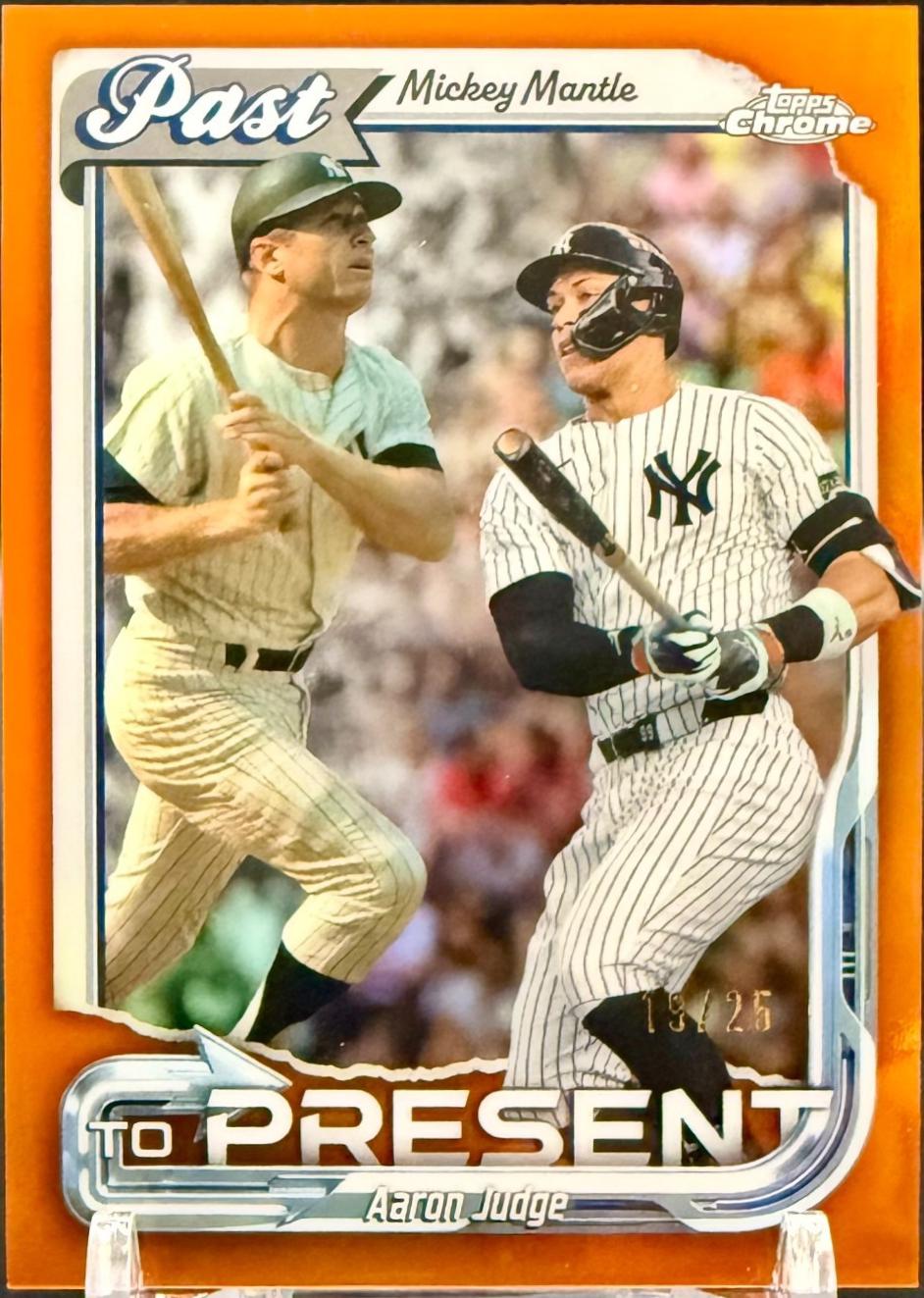 Mickey Mantle / Aaron Judge [Orange] #PTP-1