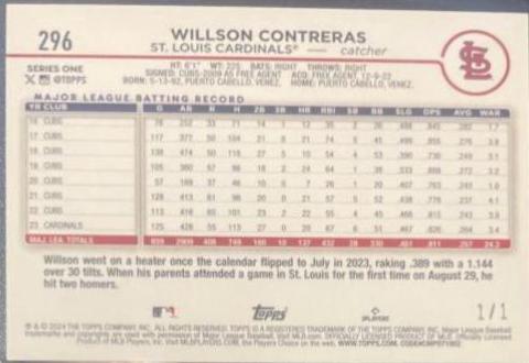 Willson Contreras [Platinum] #296