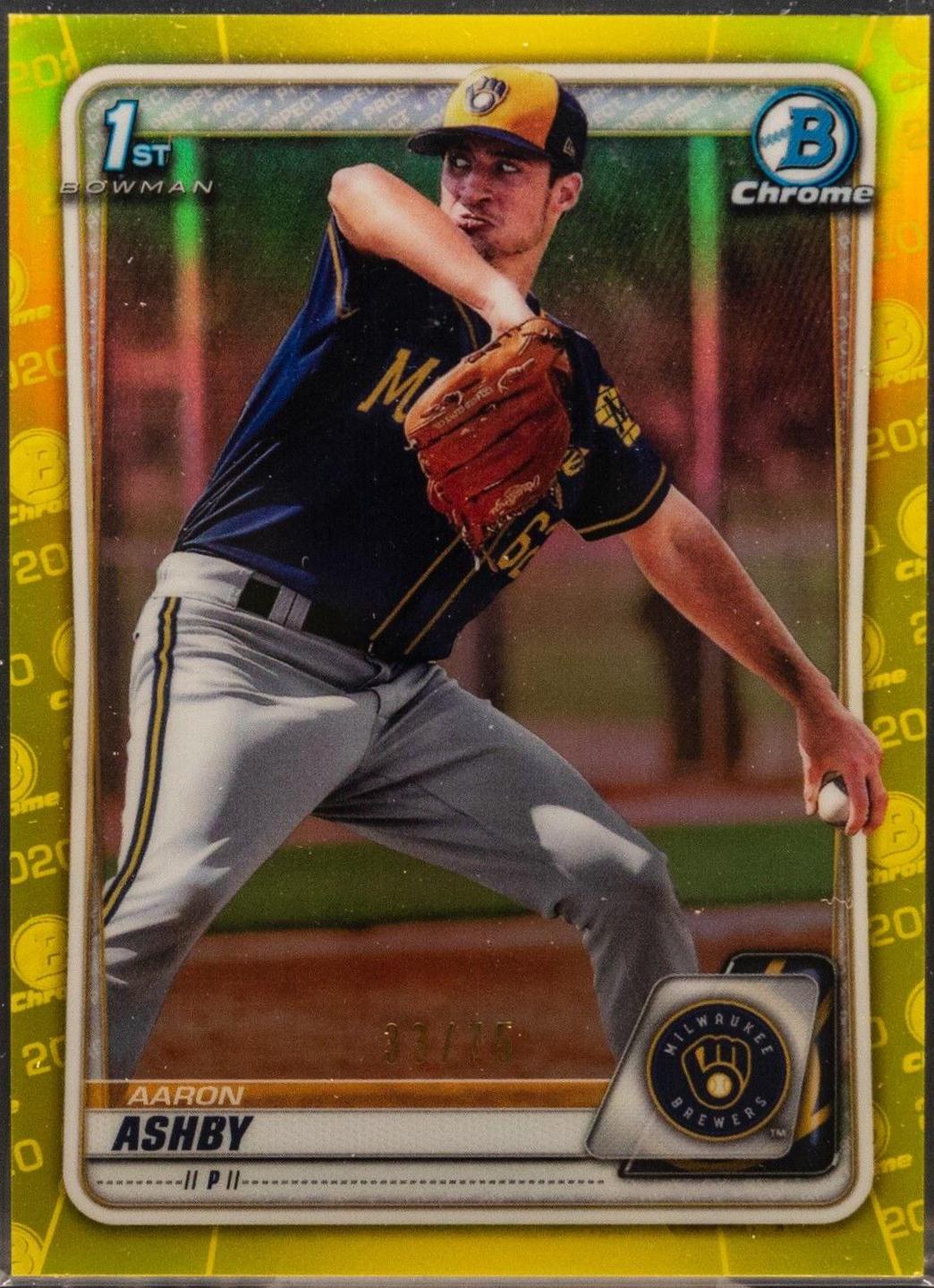Aaron Ashby [Yellow Refractor] #CPA-AA