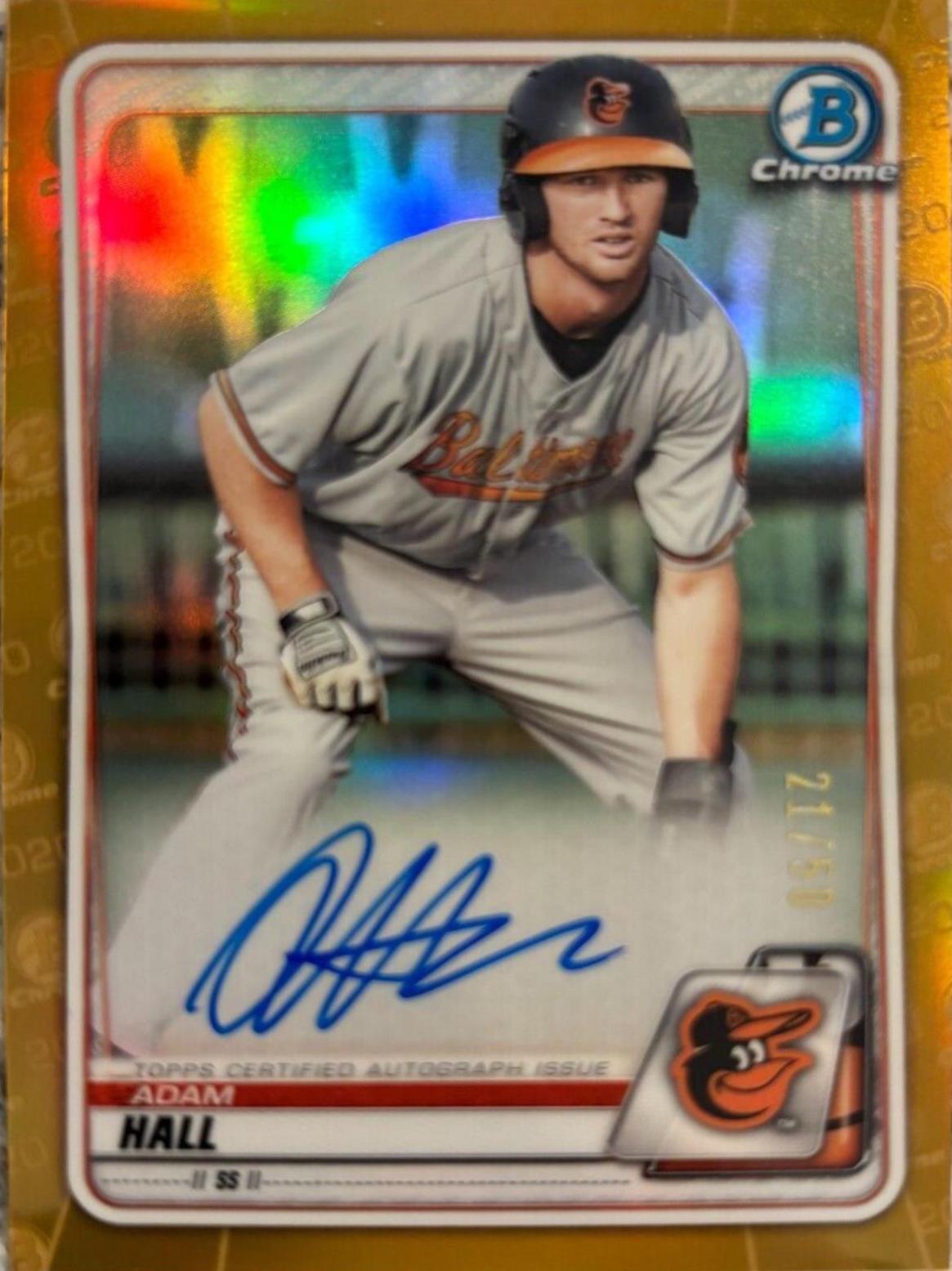 Adam Hall [Gold Refractor] #CPA-AH