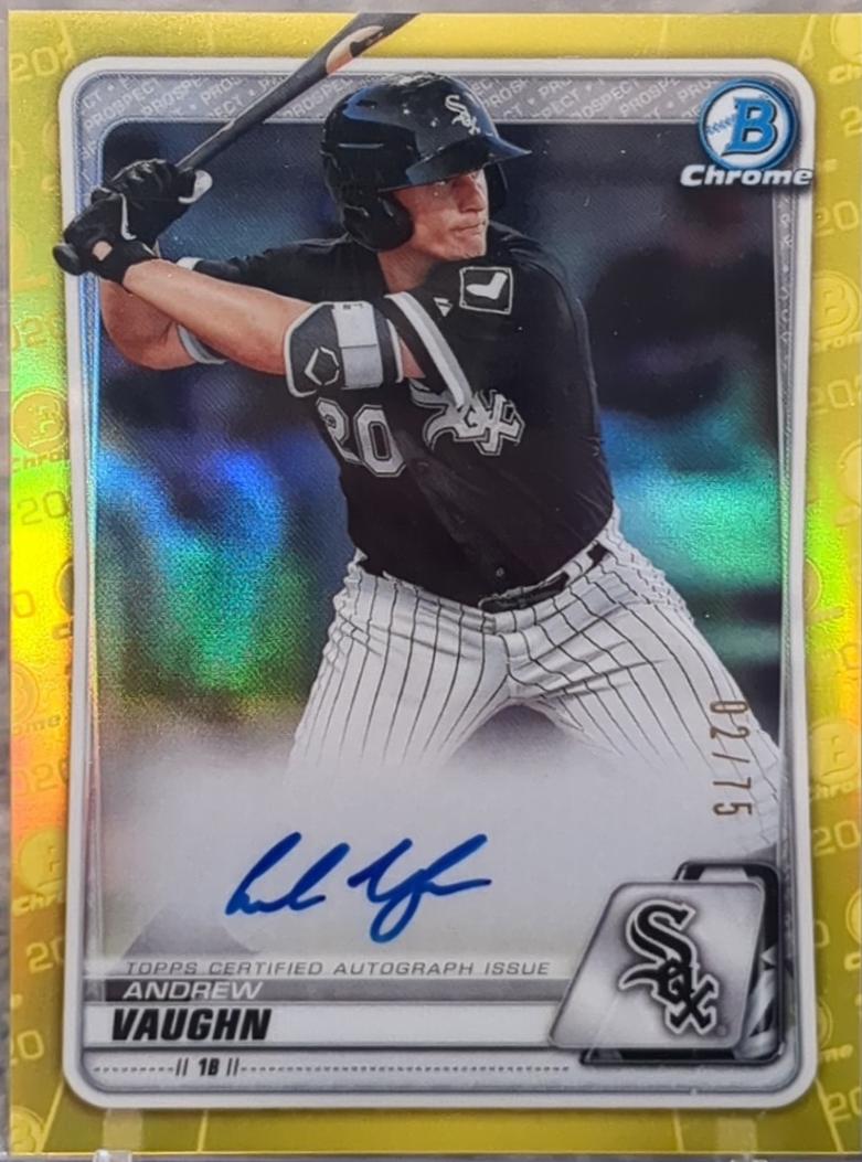 Andrew Vaughn [Yellow Refractor] #CPA-AVA