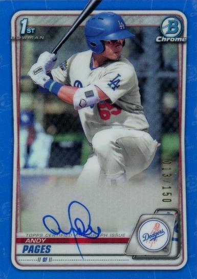 Andy Pages [Blue Refractor] #CPA-AP
